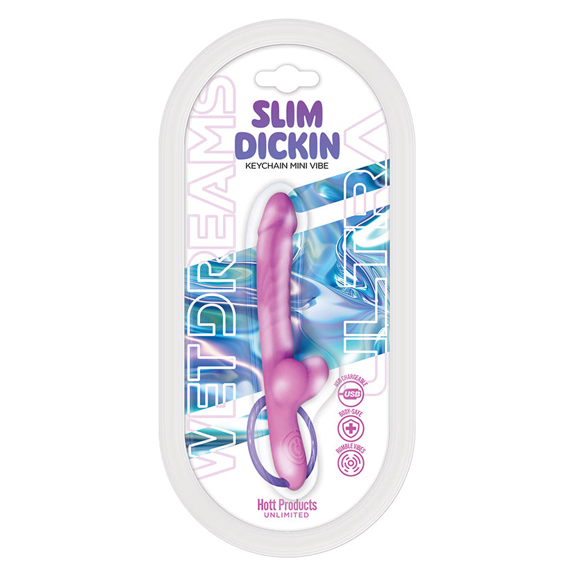 Wet Dreams Slim Dickin Vibrator - Slender G-Spot Stimulator with Realistic Balls